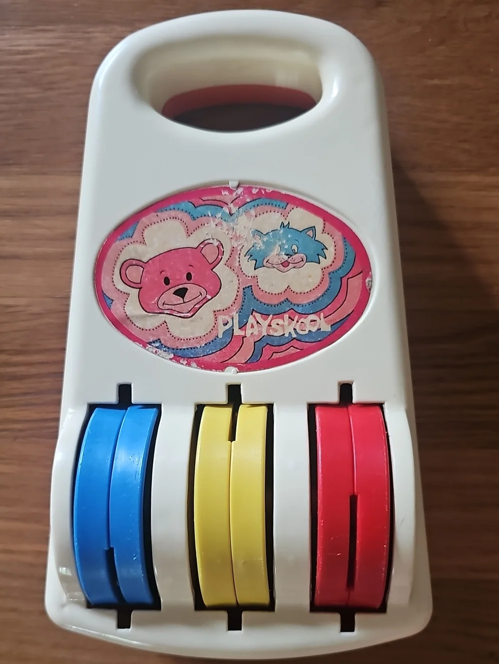 Vintage 1970s Playskool Musical Roller Chimes Baby Toy No. 42